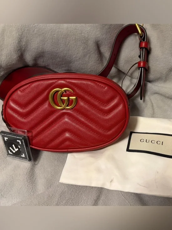 Authentic Gucci GG Marmont Belt Bag with COA and Dust Bag. - Picture 2 of 11
